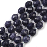 Malaysia Jade – Facetteret, Rice, Blå (9x8mm) - Uniq Perler - 117571