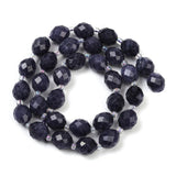 Malaysia Jade – Facetteret, Rice, Blå (9x8mm) - Uniq Perler - 117571