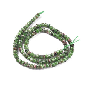 Malaysia Jade, Faceted, Rondelle, (4x3mm) - Uniq Perler - 0001489588