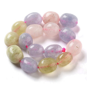 Malaysia Jade – Oval Pearl, Color Mix (13x10mm) - Uniq Perler - 115650