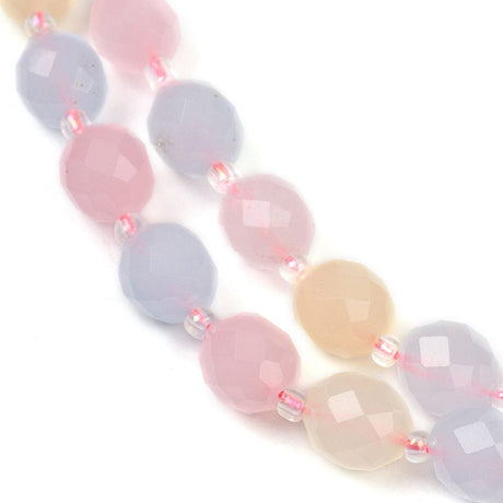 Malaysia Jade Perler – Facetteret Rice (9 - 10x8mm) - Uniq Perler - 115066