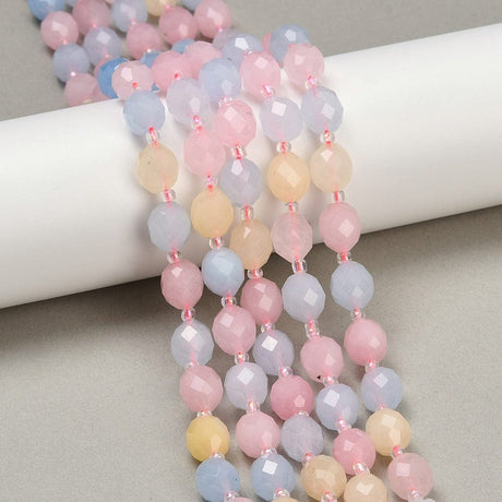 Malaysia Jade Perler – Facetteret Rice (9 - 10x8mm) - Uniq Perler - 115066