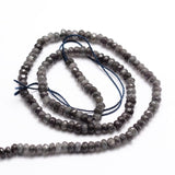 Malaysia Jade Perler, Facetteret, Rondel, (4x2 - 3mm) - Uniq Perler - 0001489583