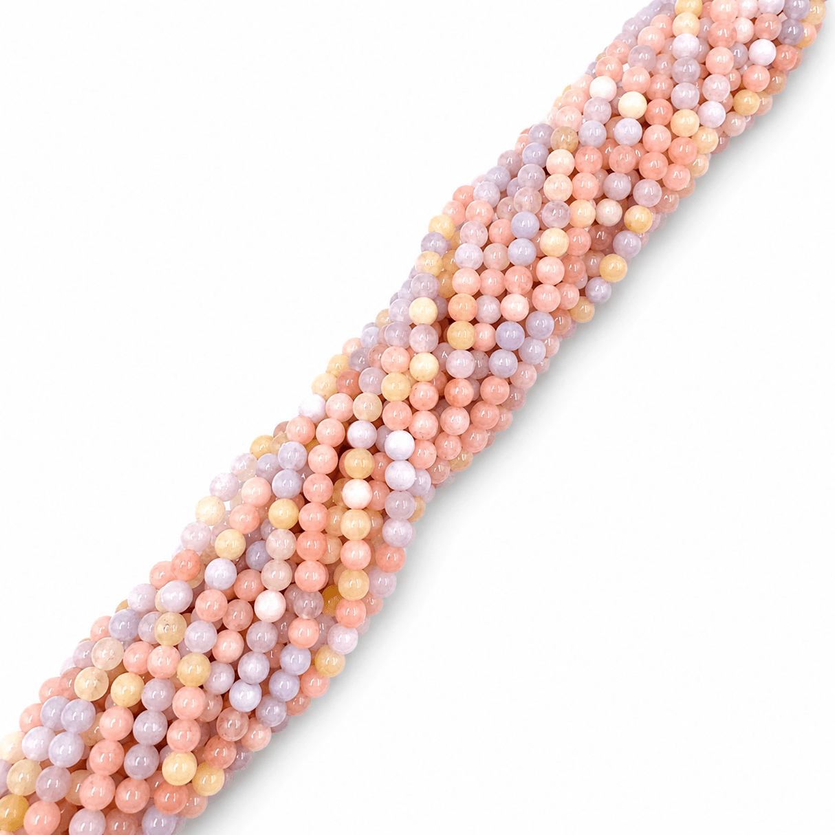 Malaysia Jade Perler – Farve Mix, Runde (4~4,5mm) - Uniq Perler - 121741