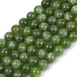 Malaysia Jade Perler - Grøn, Rund (10mm) - Uniq Perler - 115917