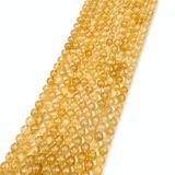 Malaysia Jade Perler – Gul, Runde (10mm) - Uniq Perler - 121558