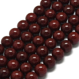 Malaysia Jade Perler – Kokosbrun, Runde (12mm) - Uniq Perler - 125829