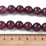 Malaysia Jade Perler – Lilla, Runde (12mm) - Uniq Perler - 125892
