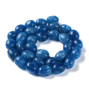 Malaysia Jade Beads, Oval, (13.5x8mm) - Uniq Perler - 113220
