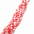 Malaysia Jade Perler - Pink, Rund (6mm) - Uniq Perler - 120199