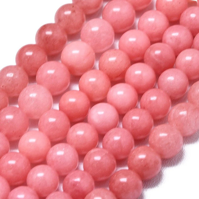 Malaysia Jade Perler – Pink, Runde (4~4,5mm) - Uniq Perler - 125127