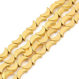 Måneformet Hæmatit – Forgyldt (8,5x5mm) - Uniq Perler - 113915