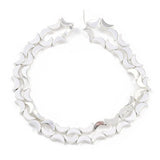 Måneformet Hæmatit – Forsølvet (8,5x5mm) - Uniq Perler - 113914