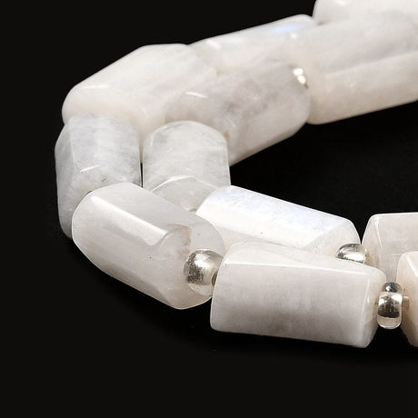 Månesten – Aflange, Tøndeformet (11x6mm) - Uniq Perler - 112981