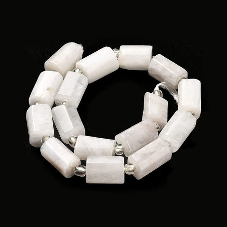 Månesten – Aflange, Tøndeformet (11x6mm) - Uniq Perler - 112981