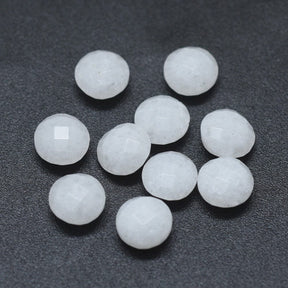 Mondstein Cabochons – Rund, Facettiert (6x3mm) 6 Stk - Uniq Perler - 115445