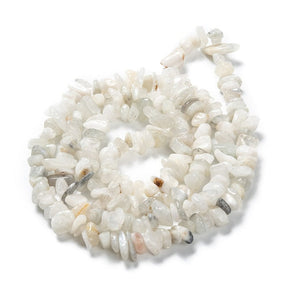 Månesten – Hvid, Chips (5–14mm) - Uniq Perler - 