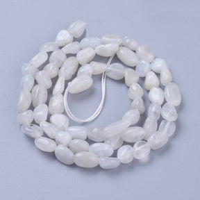 Moonstone – White, Nuggets (4–11mm) - Uniq Perler - 