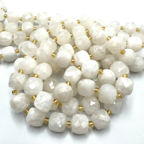 Månesten – Kubeformet Natursten (8mm) - Uniq Perler - 561256