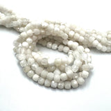 Månesten Perler – Kubeformet (4x4mm, Grade A) - Uniq Perler - 445445