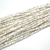 Månesten Perler – Kubeformet (4x4mm, Grade A) - Uniq Perler - 445445