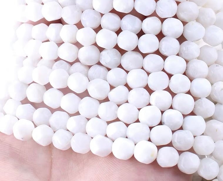 Månesten Perler – Star Cut (8mm) - Uniq Perler - 117932