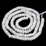 Månesten – Rondel, Hvid (4x2mm) - Uniq Perler - 111692