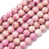 Marmor Perlestreng – Farvet, Pink, Runde Perler (8.5mm) - Uniq Perler - 
