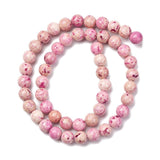 Marmor Perlestreng – Farvet, Pink, Runde Perler (8.5mm) - Uniq Perler - 