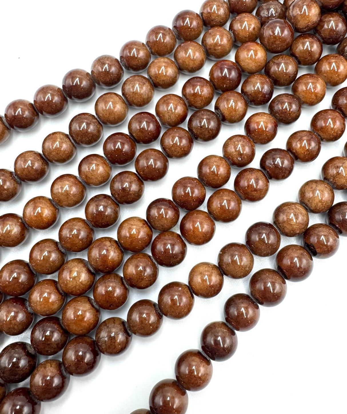 Mashan Jade - Brun (10mm) - Uniq Perler - 113769