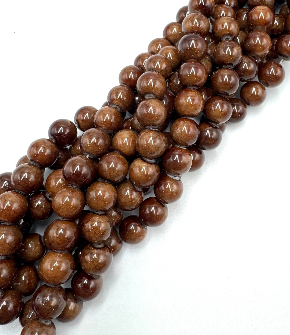 Mashan Jade - Brun (10mm) - Uniq Perler - 113769