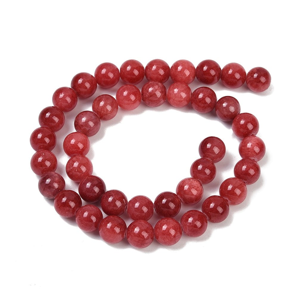 Mashan Jade – Dyb Rød (10mm) - Uniq Perler - 115071