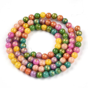 Mashan Jade, Farb-Mix, 4 - 5mm - Uniq Perler - 860366