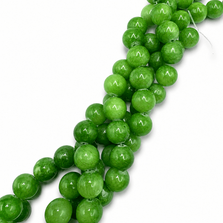Mashan Jade - Grøn, Runde (12mm) - Uniq Perler - 114920