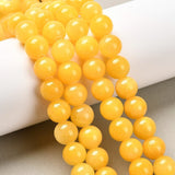 Mashan Jade - Gul (10mm) - Uniq Perler - 111782