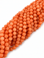 Mashan Jade - Orange Runde (12mm) - Uniq Perler - 113983, 78715002567993337118599284