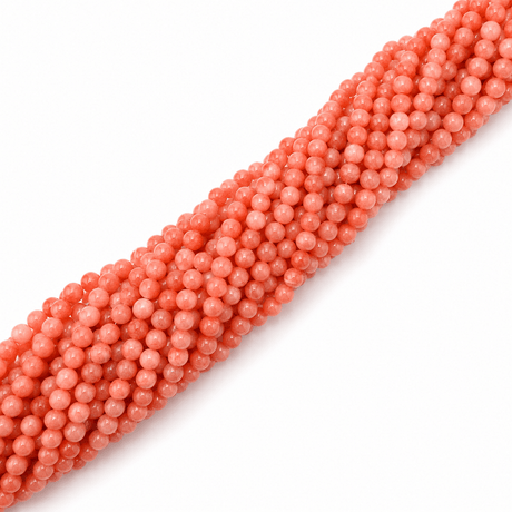 Mashan Jade - Orange/Koral (10mm) - Uniq Perler - 112778, 79539668567993374789699284