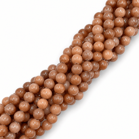 Mashan Jade Perler – Camel, Runde (12mm) - Uniq Perler - 126086