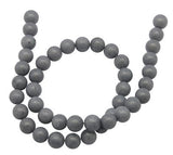 Mashan Jade Perler – Grå, Rund (12mm) - Uniq Perler - 124772, 78715157567993430668999284