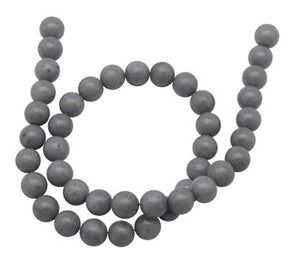 Mashan Jade Perler – Grå, Rund (12mm) - Uniq Perler - 124772, 78715157567993430668999284