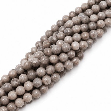 Mashan Jade Perler – Grå, Rund (12mm) - Uniq Perler - 124772, 78715157567993430668999284