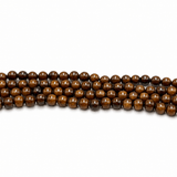 Mashan Jade Perler – Kokosbrun, Runde (4mm) - Uniq Perler - 126097