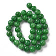 Mashan Jade Perler – Mørk Grøn, Runde (10mm) - Uniq Perler - 