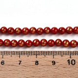 Mashan Jade Perler – Rød, Runde (4~5mm) - Uniq Perler - 125946
