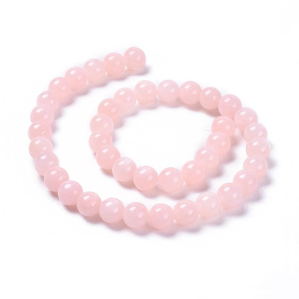 Mashan Jade - Pink, Runde (10mm) - Uniq Perler - 113224