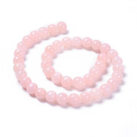 Mashan Jade - Pink, Runde (10mm) - Uniq Perler - 113224