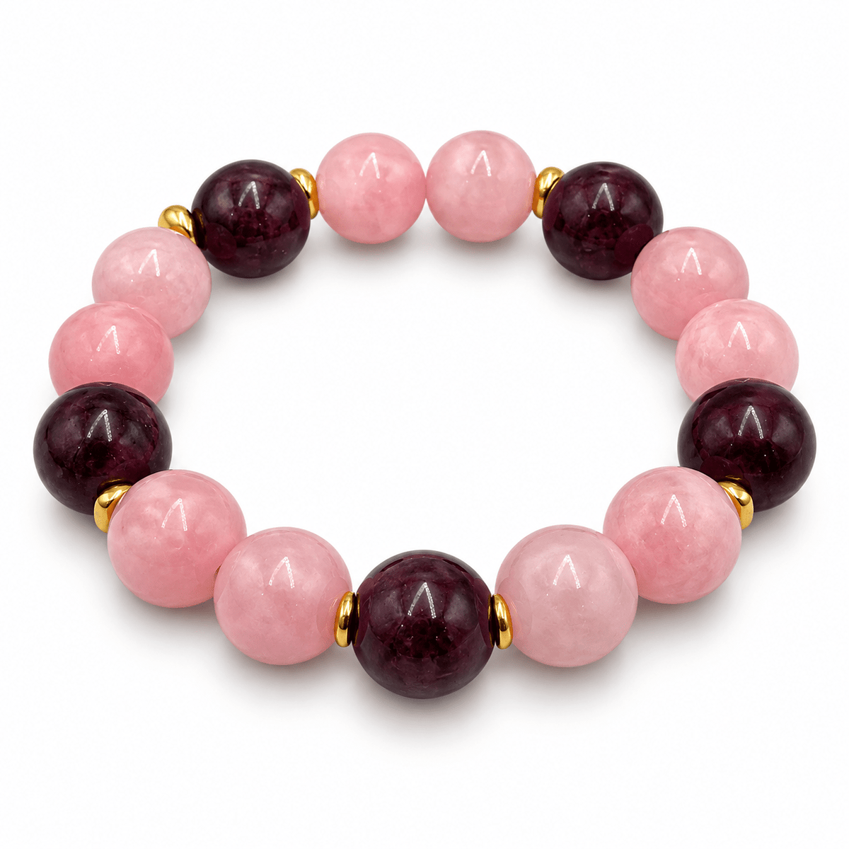 Mashan Jade - Pink, Runde (10mm) - Uniq Perler - 113224