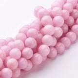 Mashan Jade - Pink/Rosa, Runde (10mm) - Uniq Perler - 111783