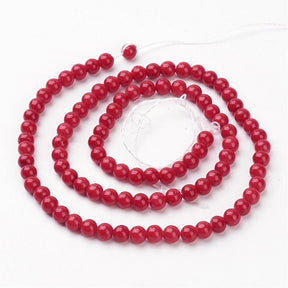 Mashan Jade, Rot,(4mm) - Uniq Perler - 168844