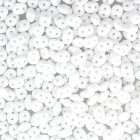 Matubo Mini Duo, Chalk Mat White, 2x4mm, 8gr - Uniq Perler - 0790524470044
